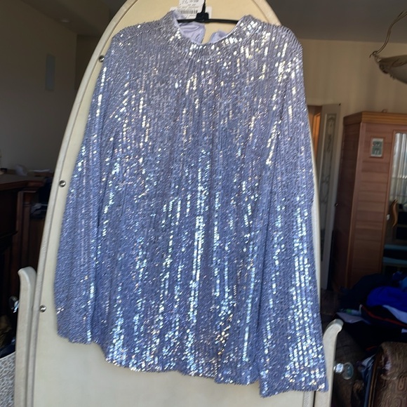 Sparkling silver top. Never worn - Picture 3 of 4